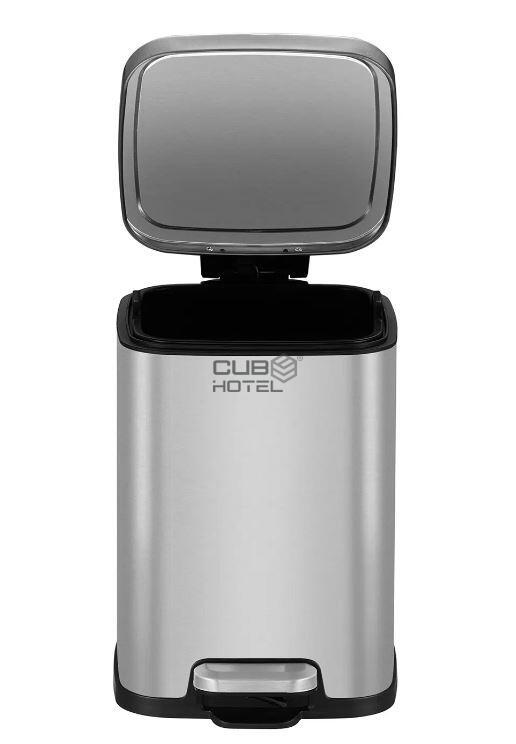 Papelera con Pedal 6L Acero Inoxidable EKO Stella